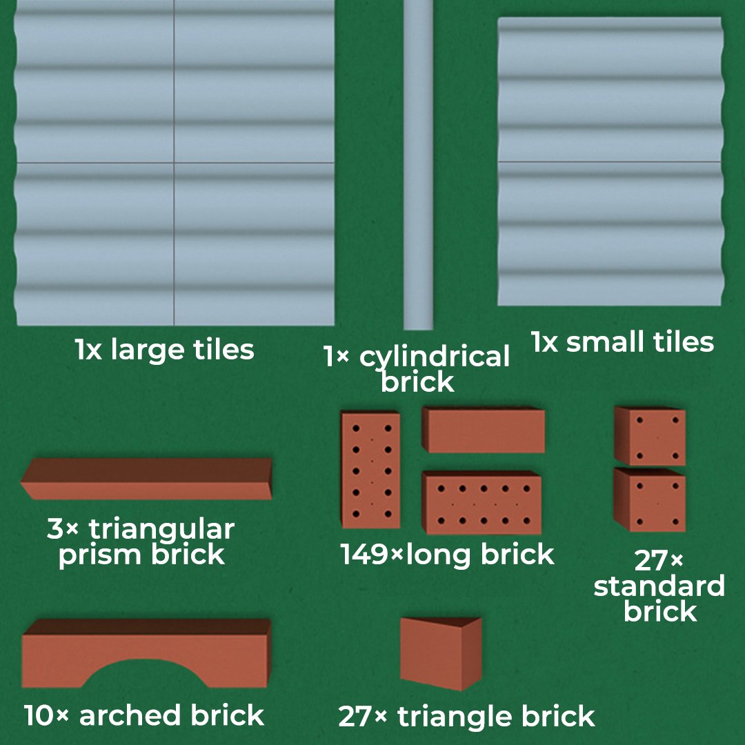 Artsy Kids Miniature Brick Simulation Building Blocks