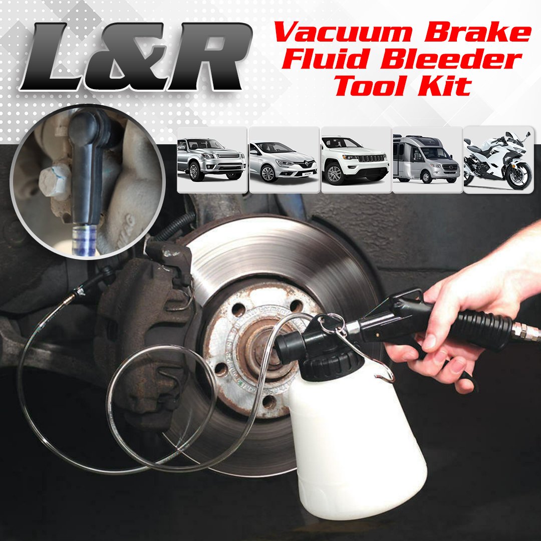 L&R Vacuum Brake Fluid Bleeder Tool Kit
