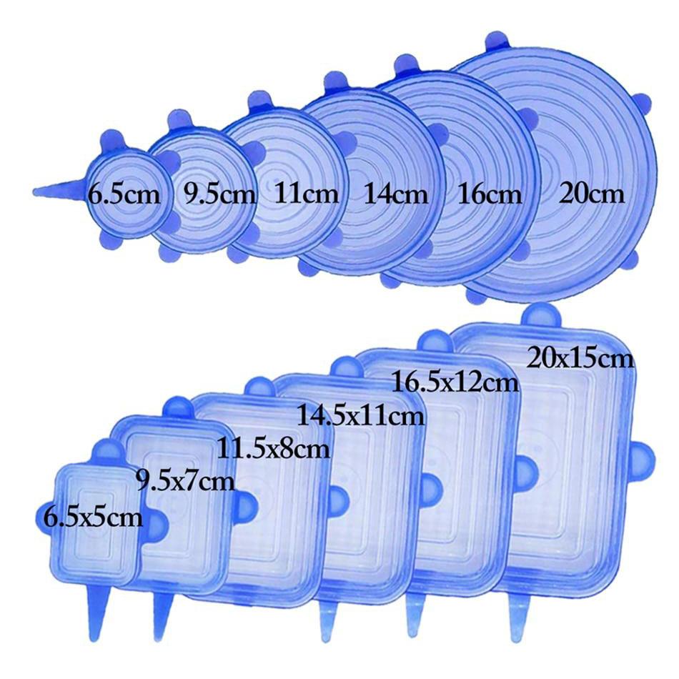 Reusable Stretch n' Seal Lids - 6 Piece Set