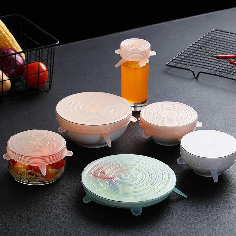 Reusable Stretch n' Seal Lids - 6 Piece Set