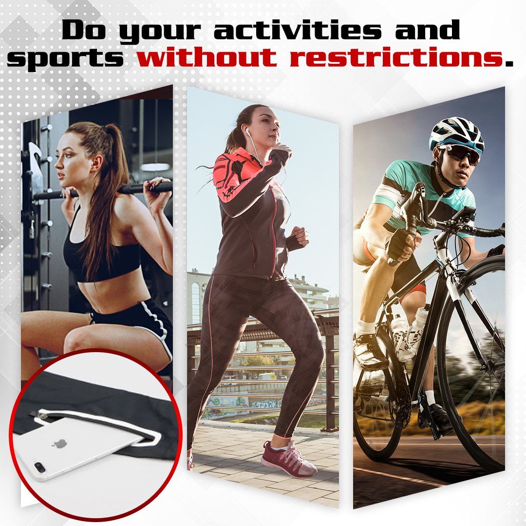 CHOMP Elastic Forearm Warmer with Phone Bag