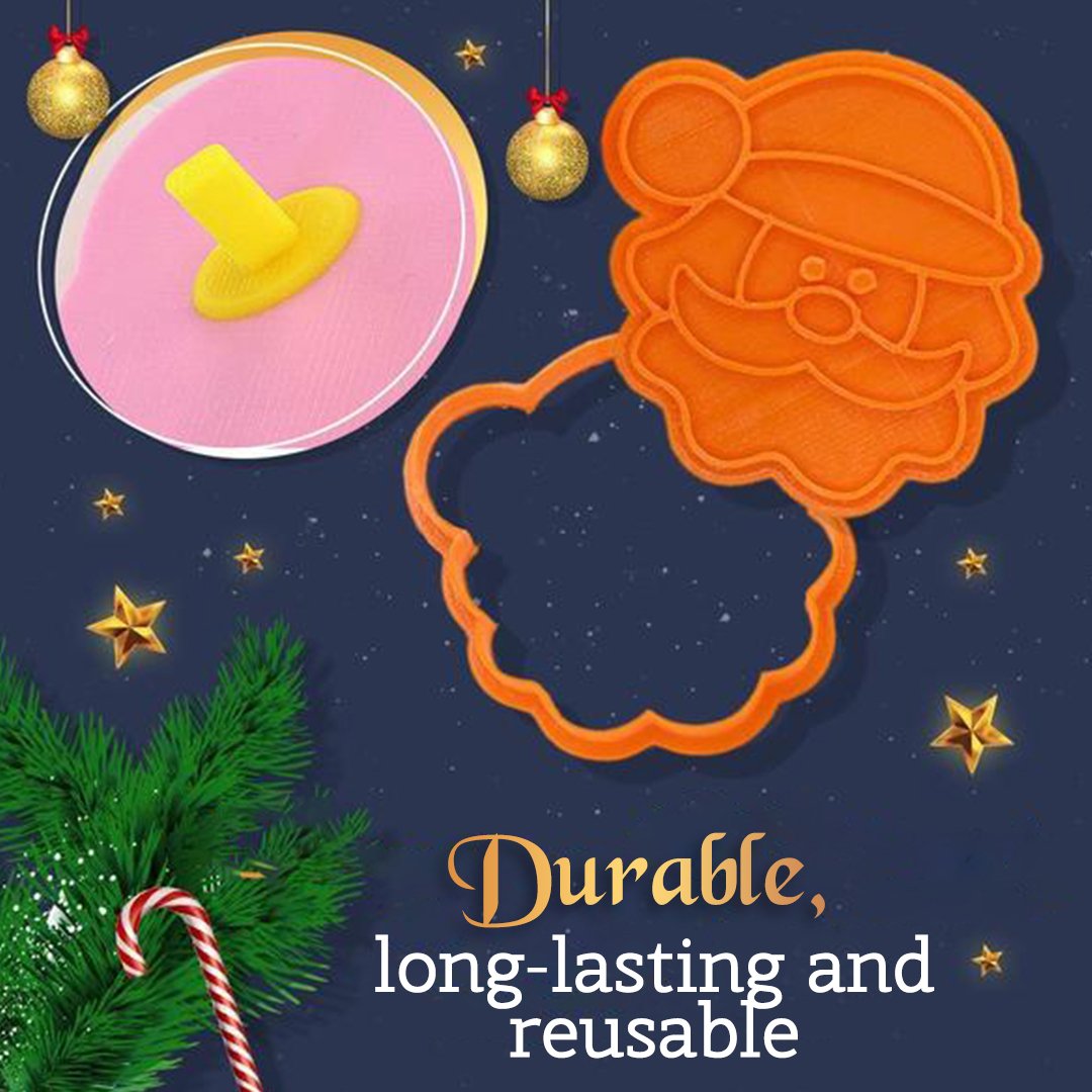 Food Fan Christmas Cookie Mold Set
