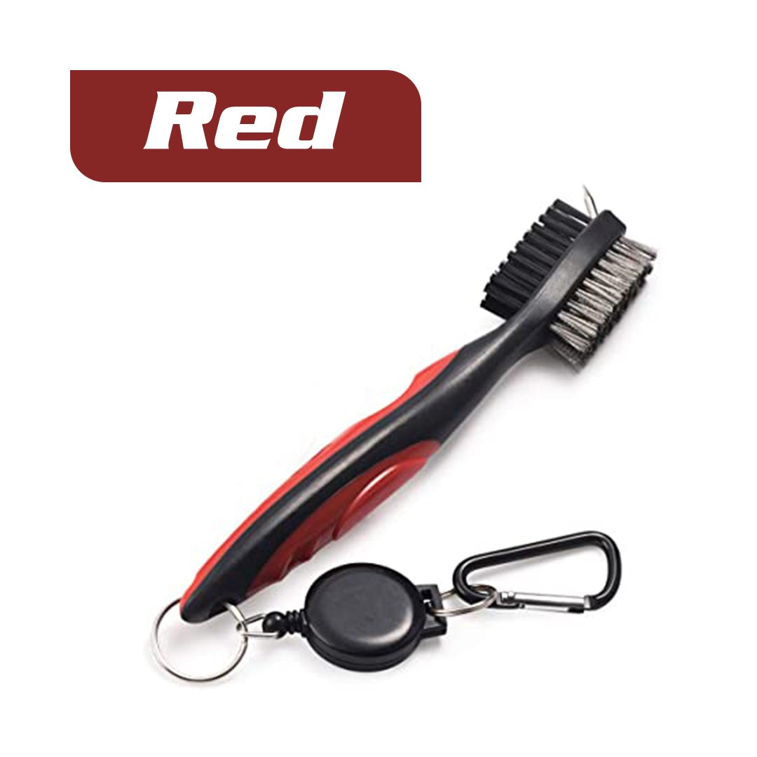 GolfClub+ Cleaning Brush with Retractable Clip