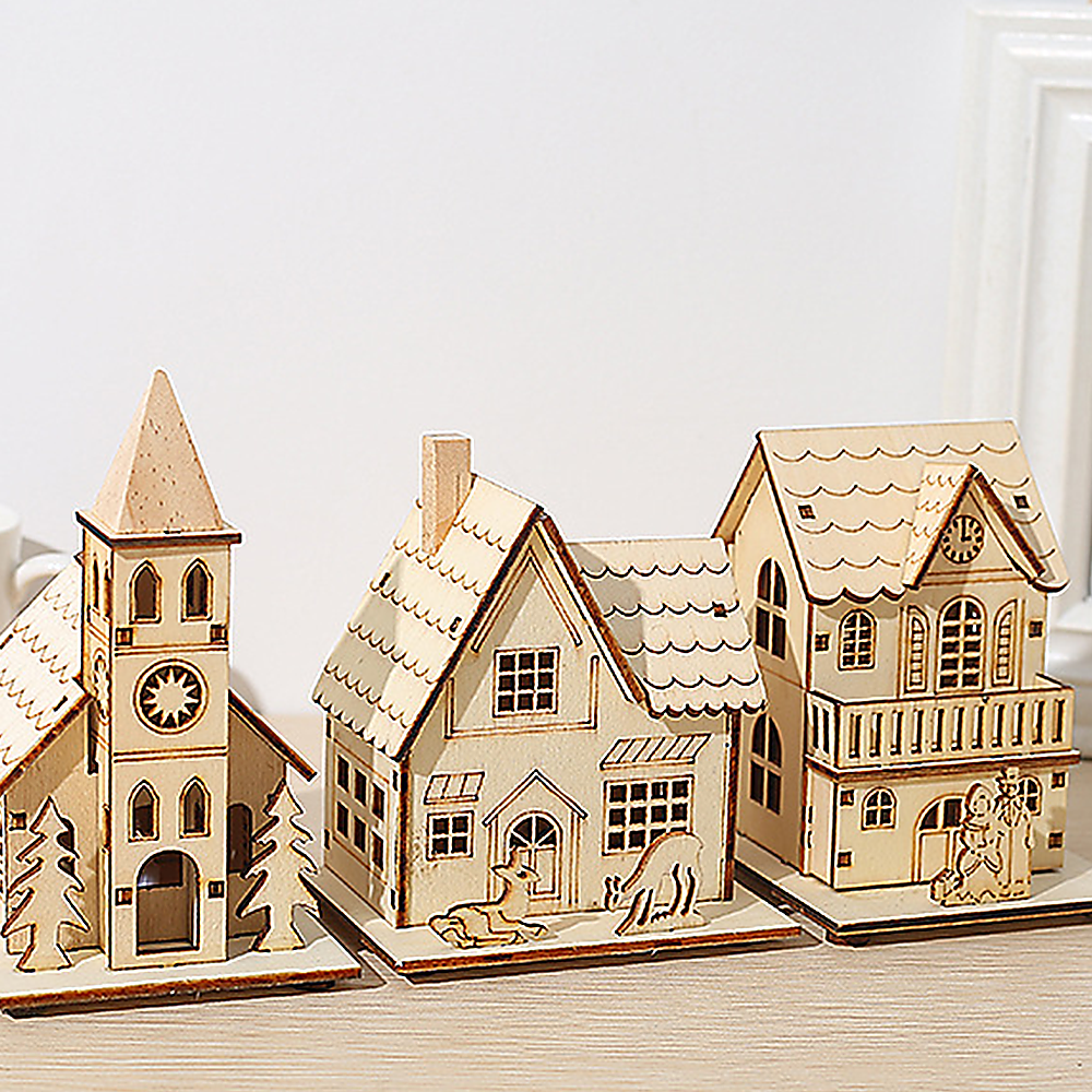 WWS Christmas Decorations Luminous Cabins