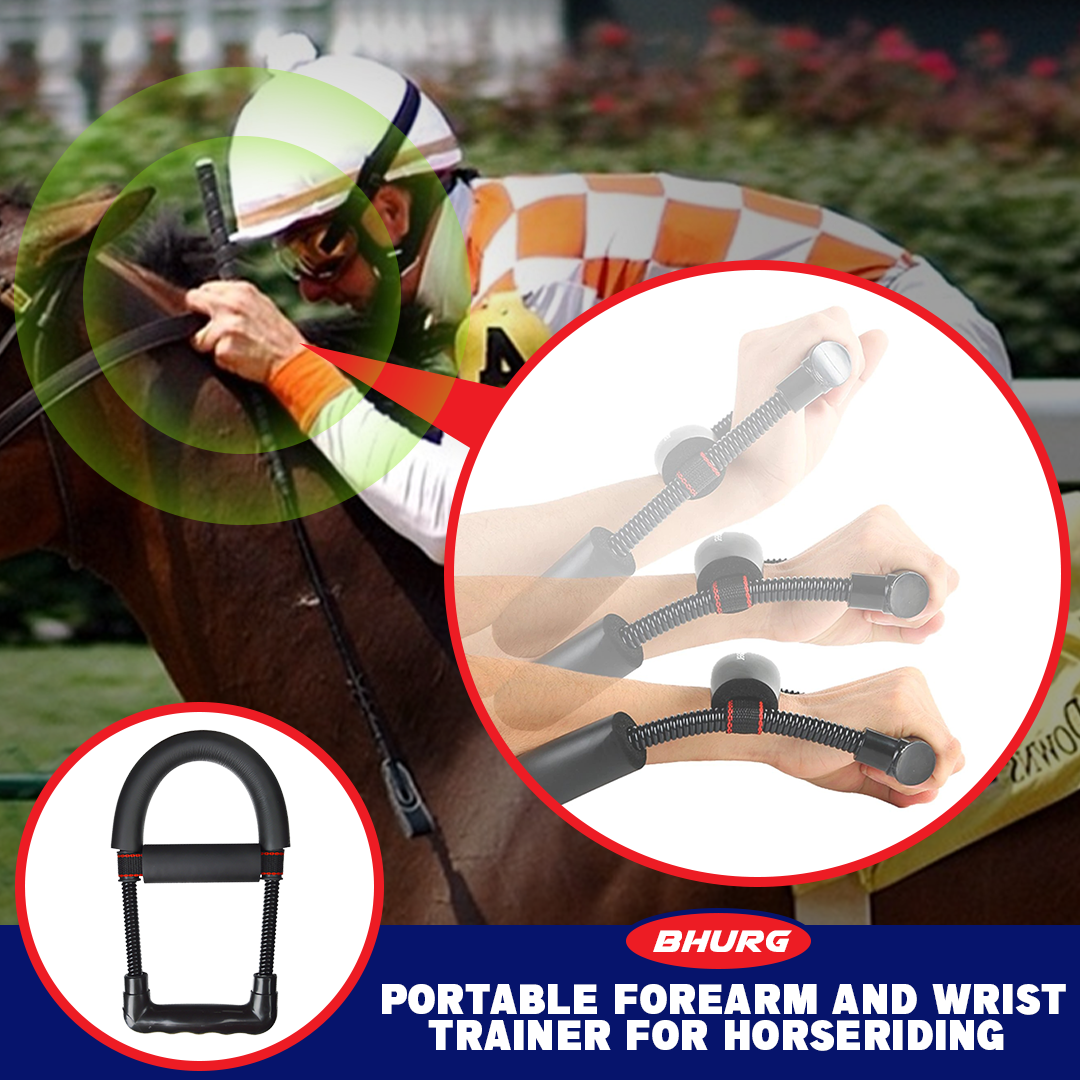 BHURG Portable Forearm and Wrist Trainer for Horseriding