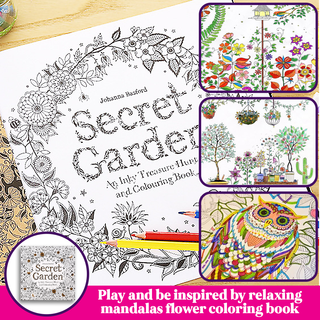 Arts & Whims Mandalas Whimsical Coloring Book Set