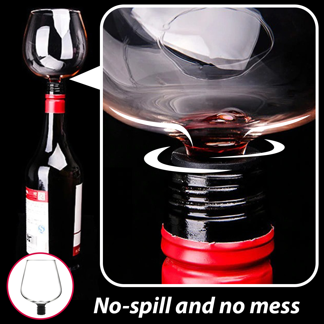 GlassDrink Direct from Wine Bottle