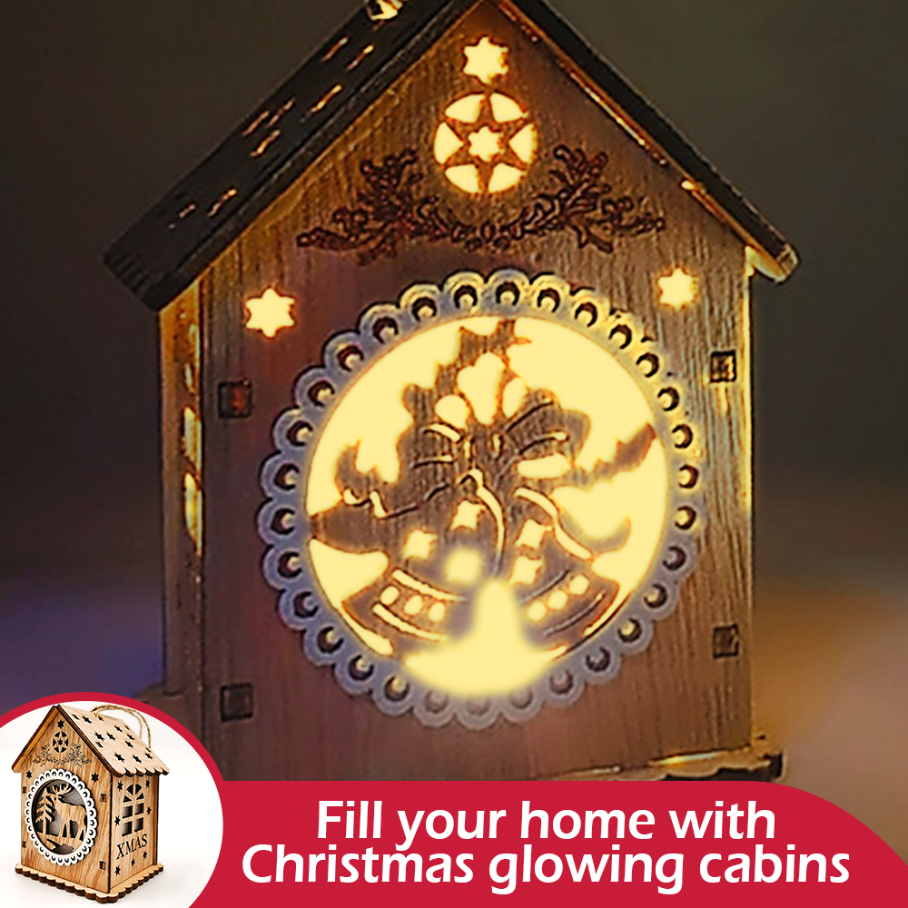 WWS Christmas Decorations Luminous Cabins