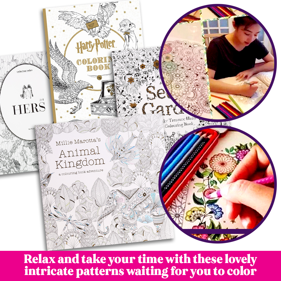 Arts & Whims Mandalas Whimsical Coloring Book Set