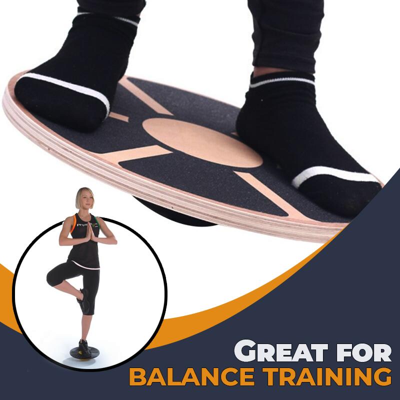 FitBalance Wooden Wobble Balance Board