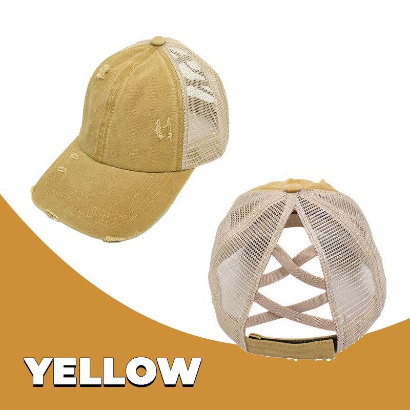 Criss Cross Ponytail Baseball Cap