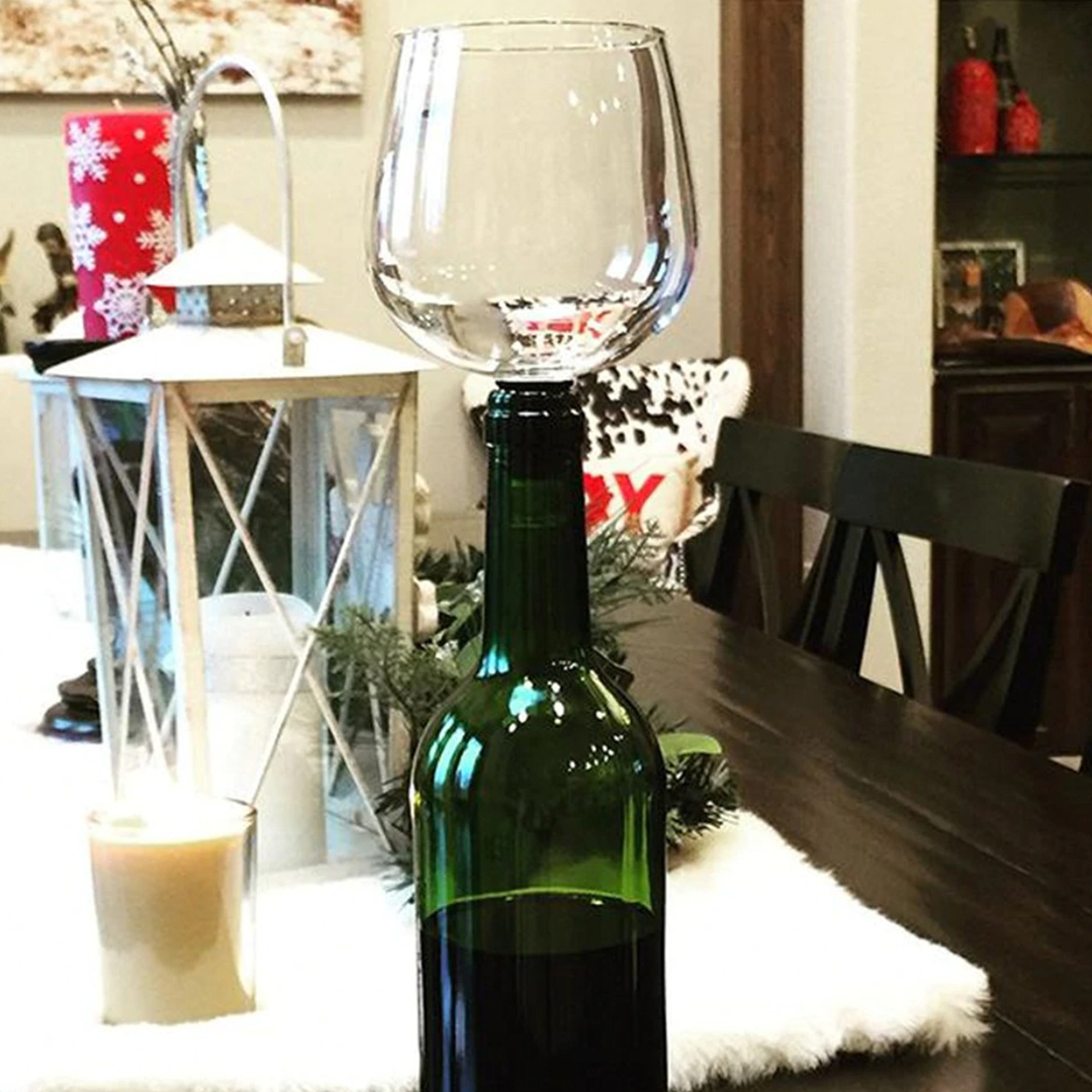 GlassDrink Direct from Wine Bottle