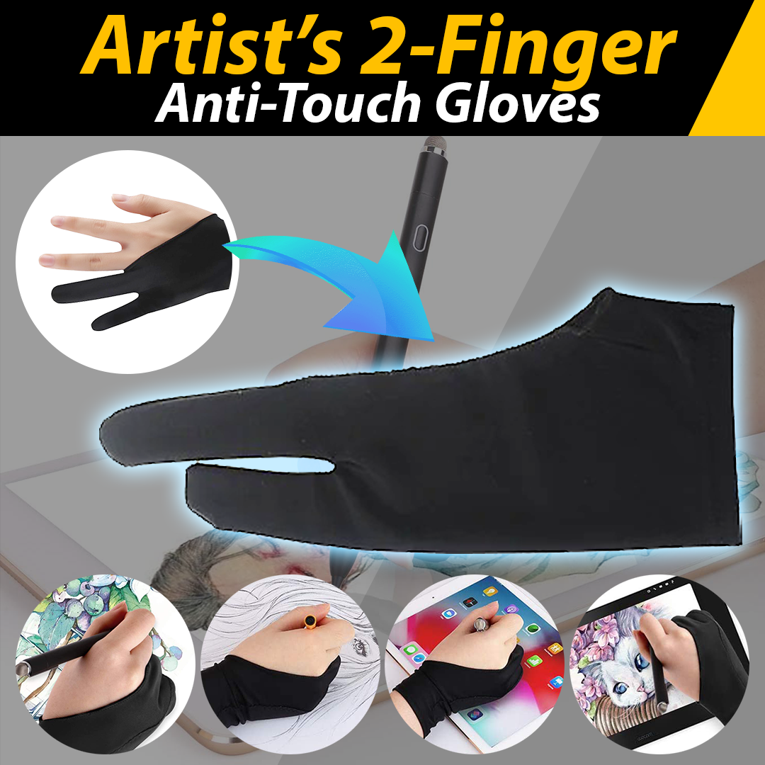 Artist’s 2-Finger Anti-Touch Gloves