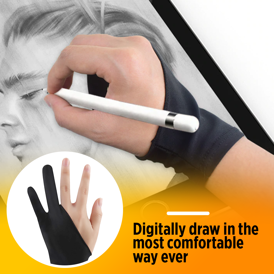 Artist’s 2-Finger Anti-Touch Gloves