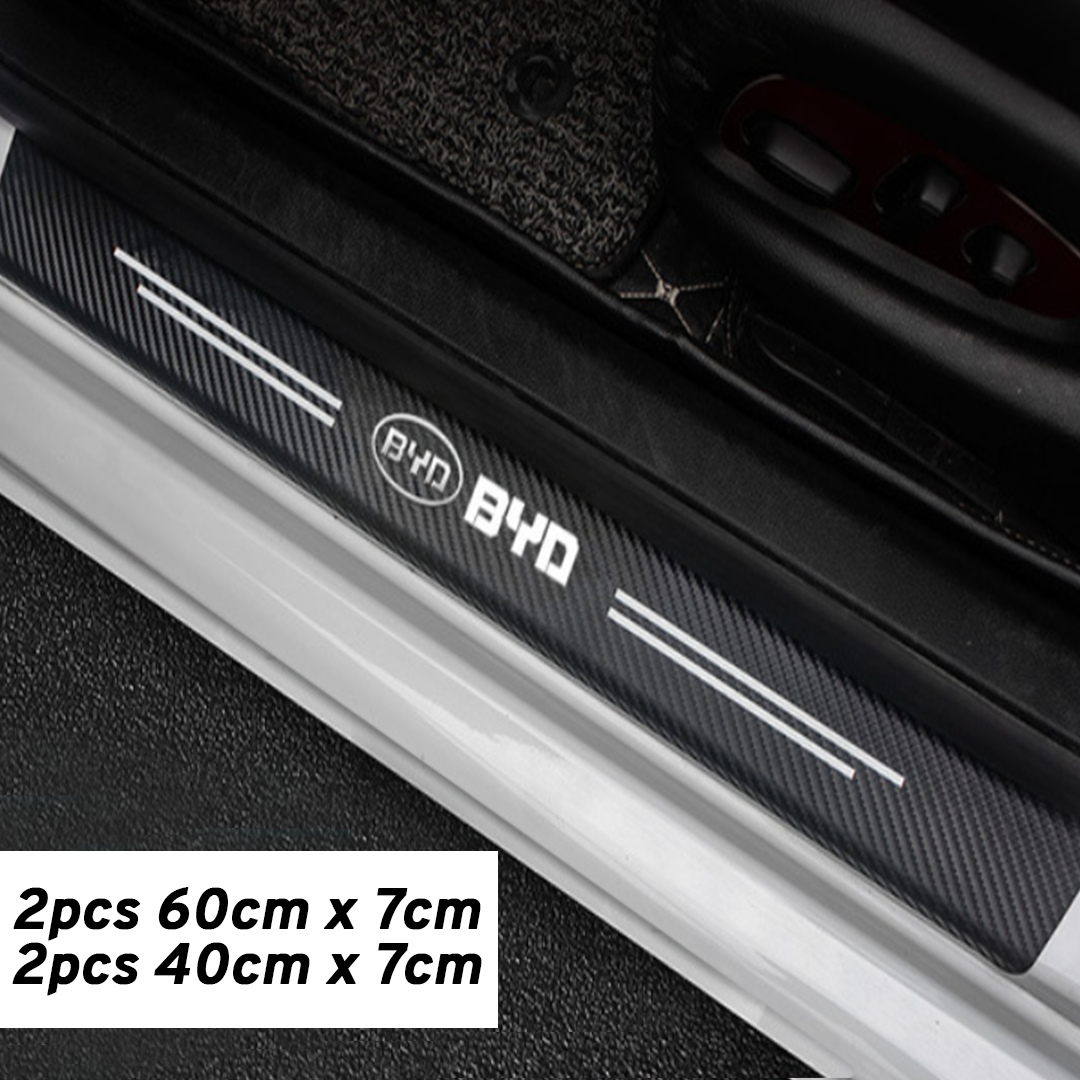 CarMax Carbon Fiber Door Sill Protector Sticker