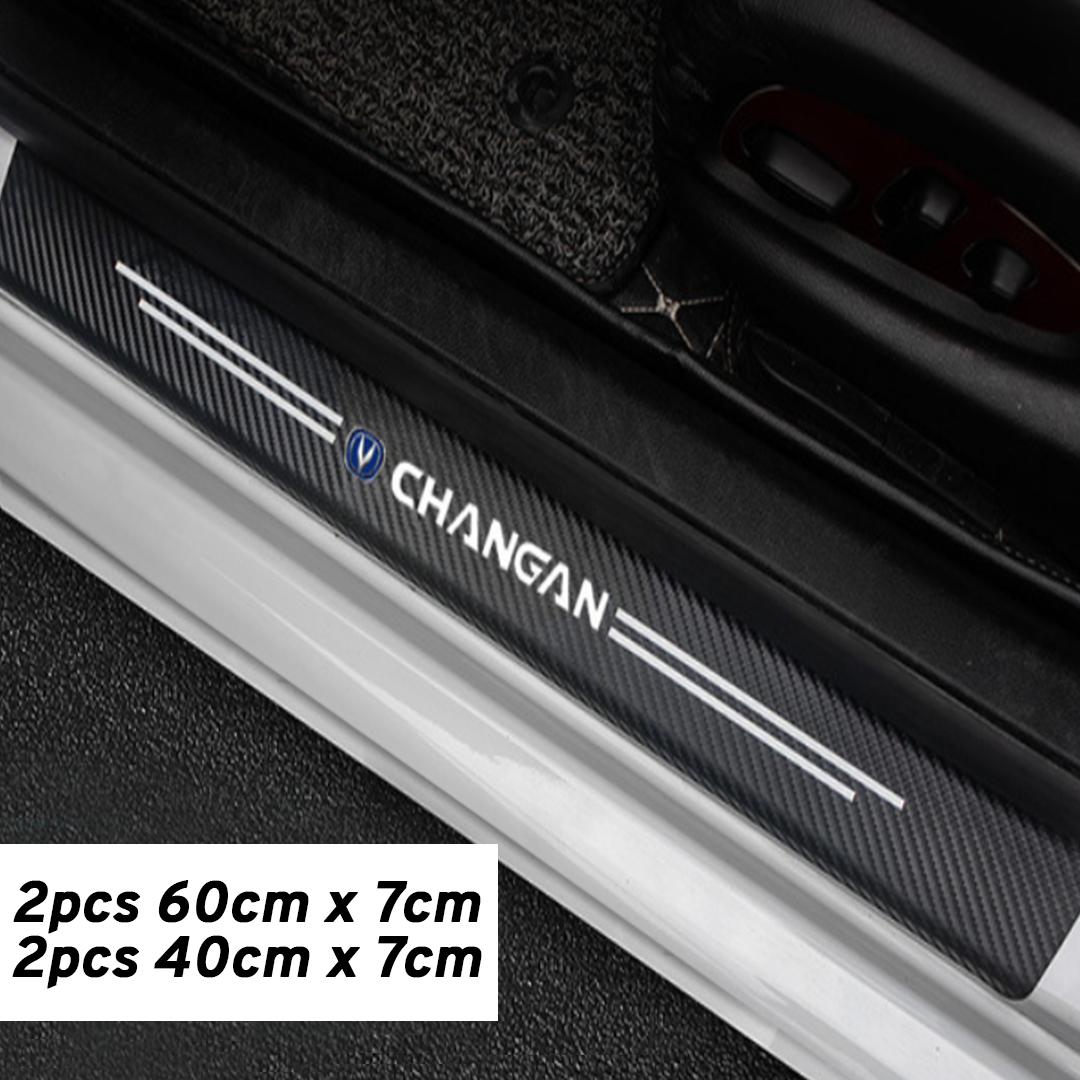 CarMax Carbon Fiber Door Sill Protector Sticker