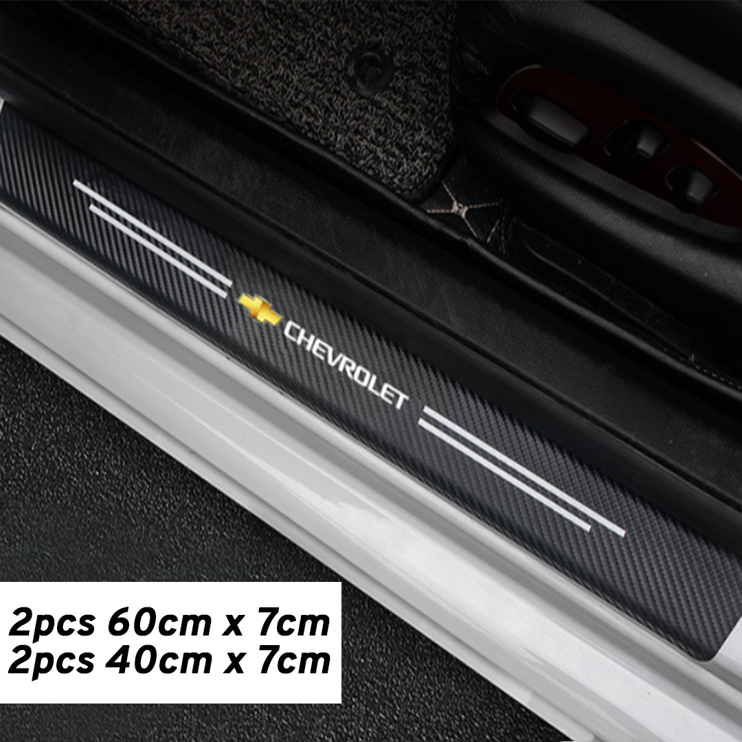 CarMax Carbon Fiber Door Sill Protector Sticker