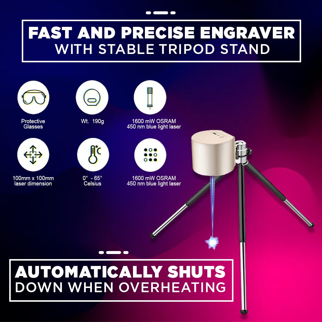 Compact Woodpecker Laser Engraver