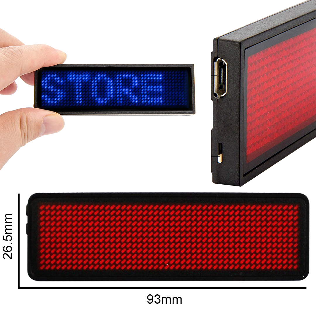 DigiPLUS Bluetooth LED Name Badges