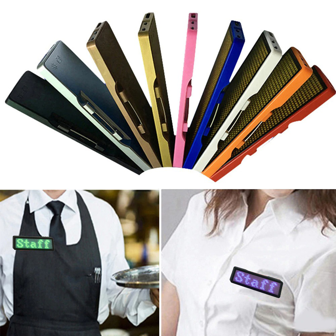 DigiPLUS Bluetooth LED Name Badges