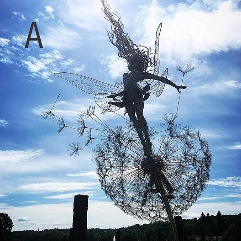 Dancing Fairy Statue Steel