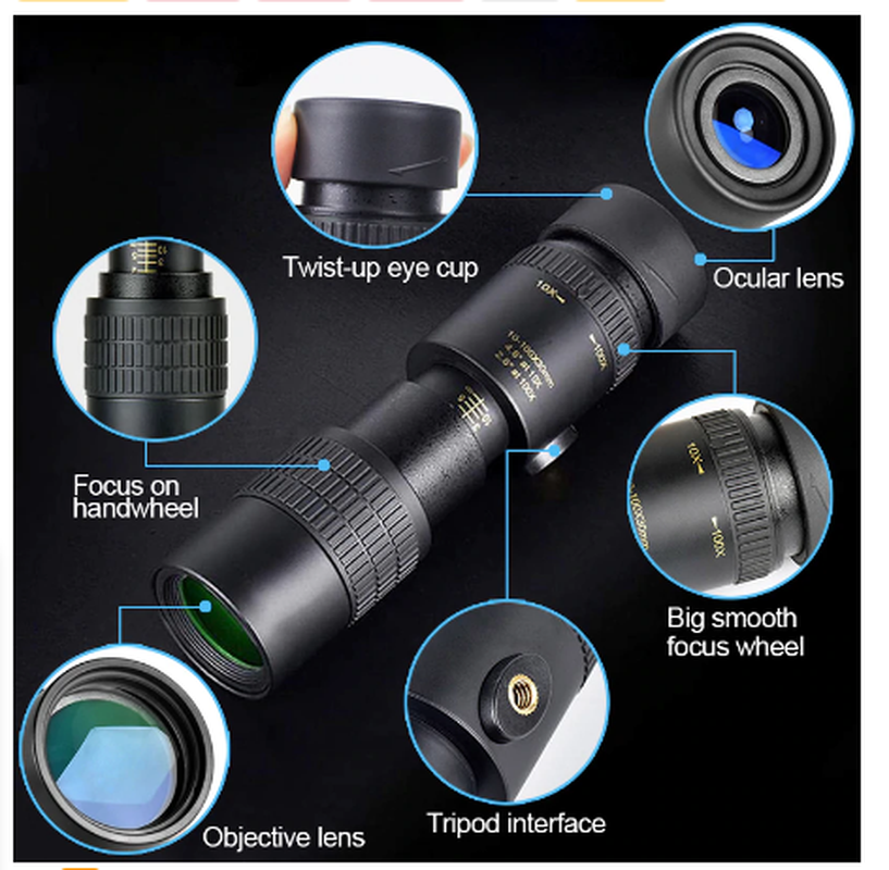 4K 10-300x40mm Zoom Phone Telescope