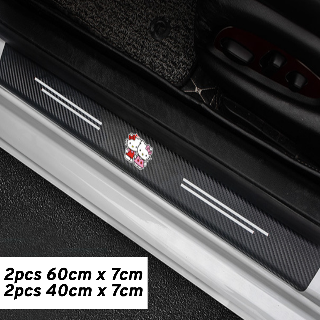 CarMax Carbon Fiber Door Sill Protector Sticker