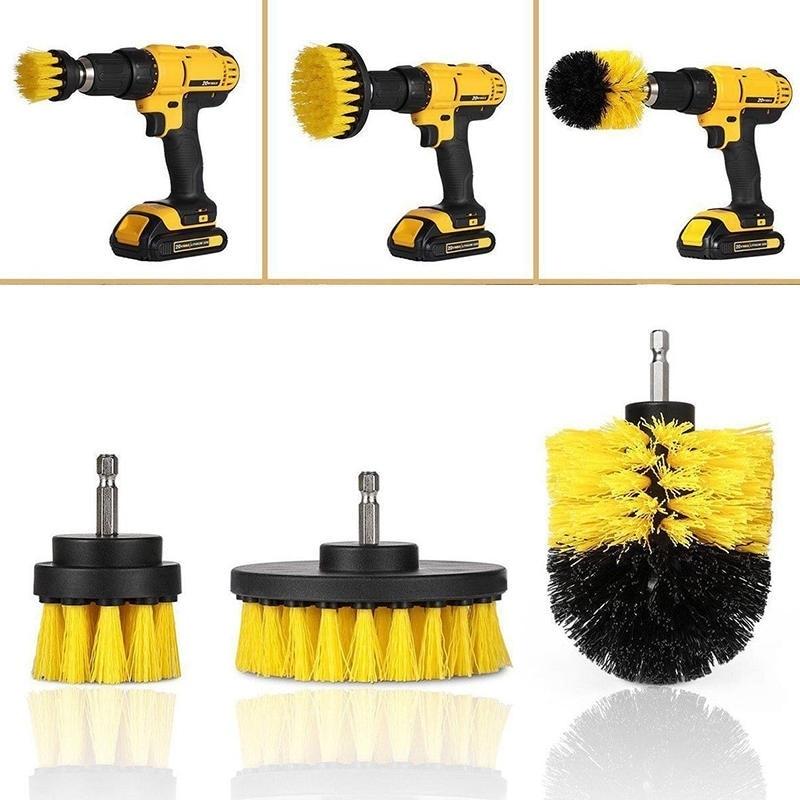 Drill Brush Scrubber - 3 Piece Set