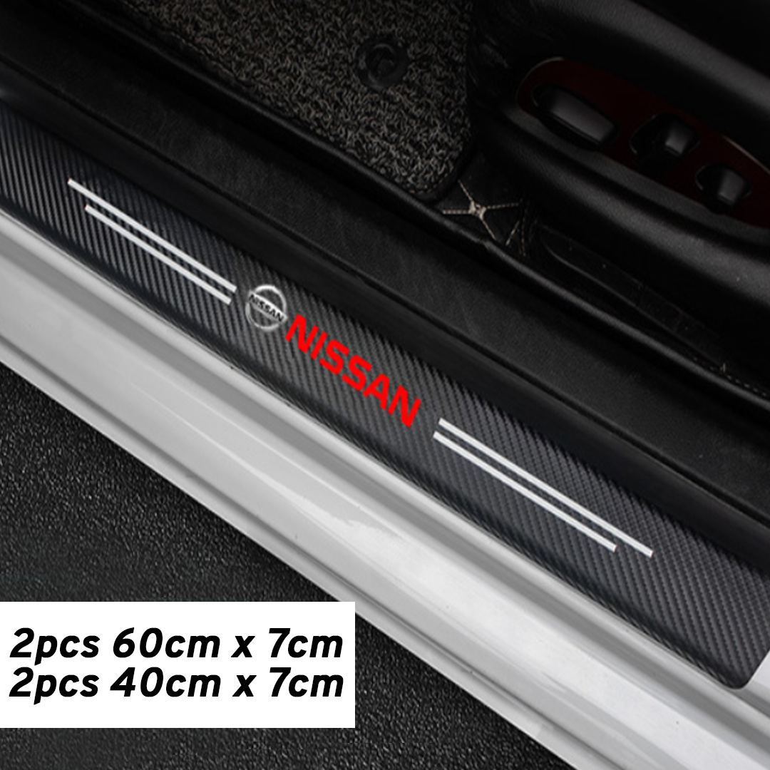 CarMax Carbon Fiber Door Sill Protector Sticker