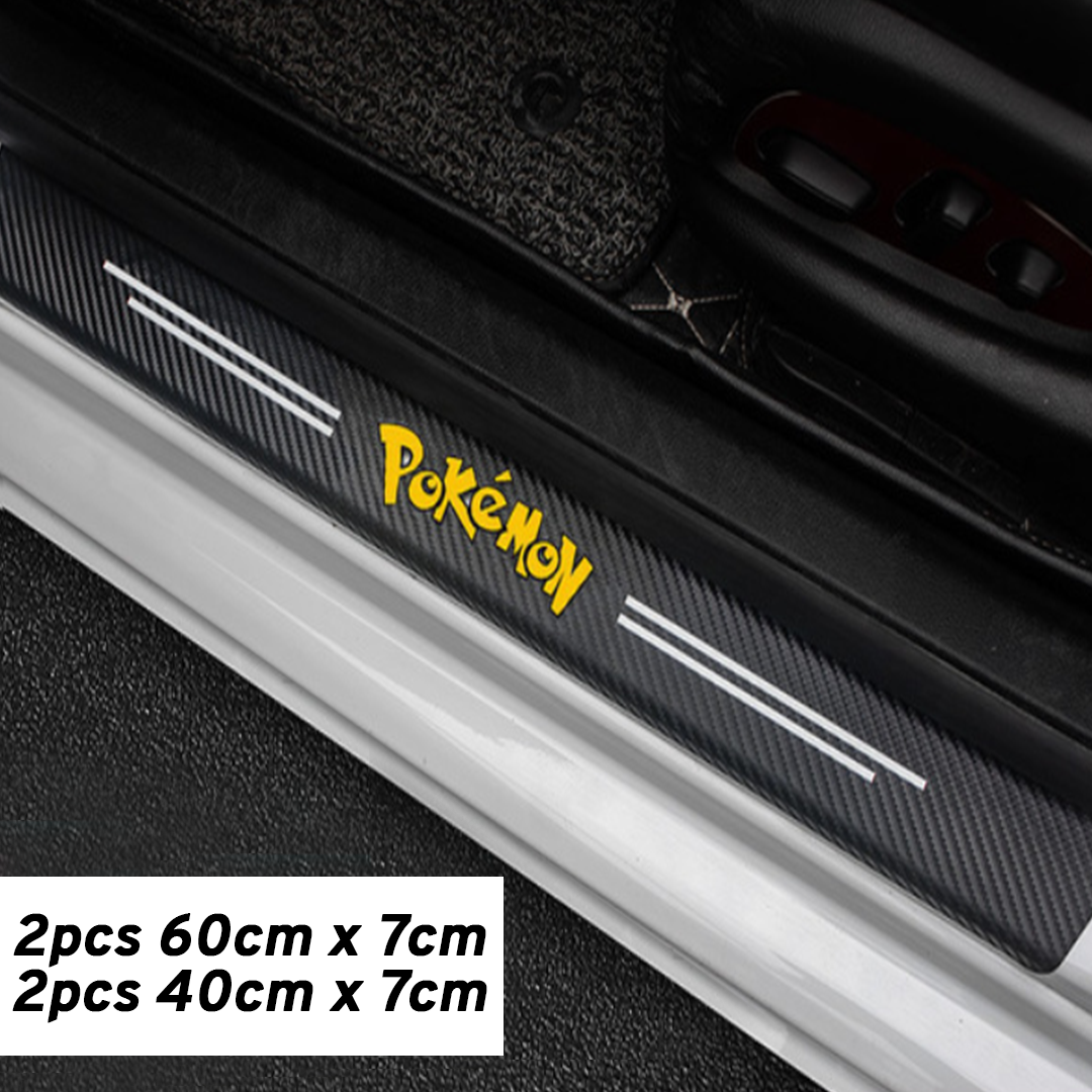 CarMax Carbon Fiber Door Sill Protector Sticker
