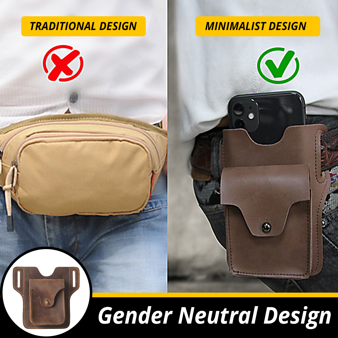 PrimeLeather Phone Storage Belt Bag