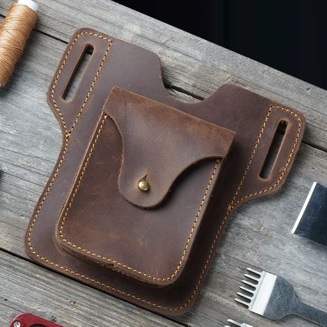 PrimeLeather Phone Storage Belt Bag