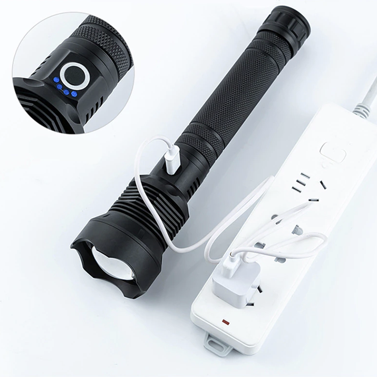 Rechargeable Tactical Zoom Flashlight