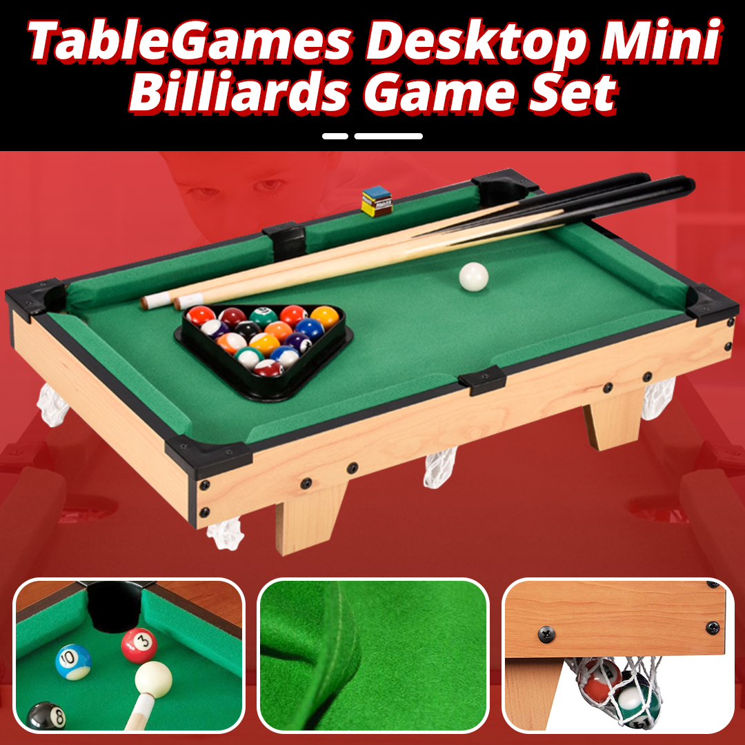 TableGames Desktop Mini Billiards Game Set
