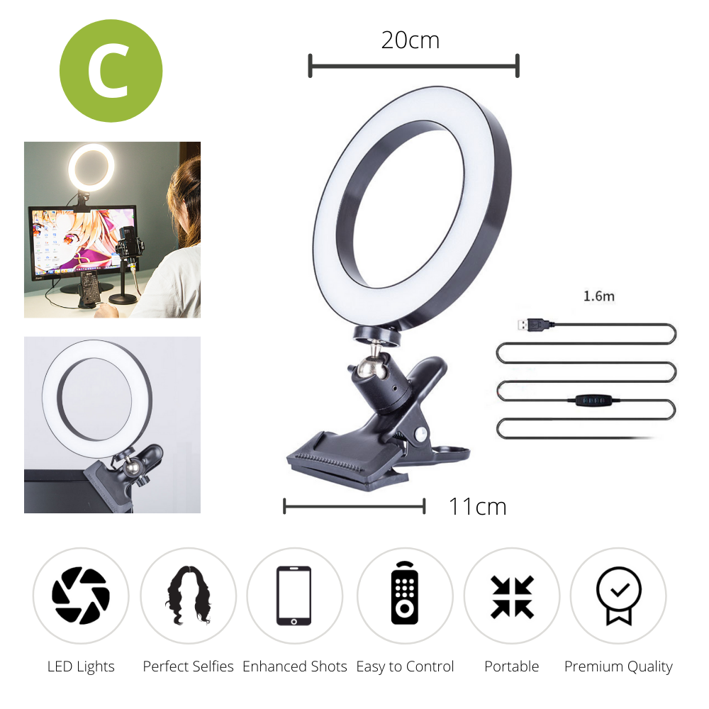 BeautyLight™ Upgraded Selfie Ring Light