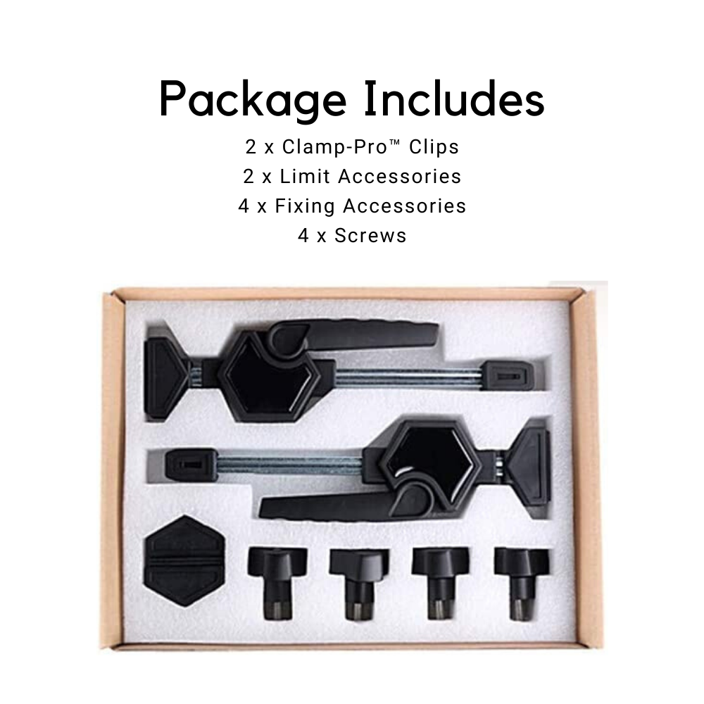 Clamp-Pro™ Woodworking Fast Fixed Clip Clamp