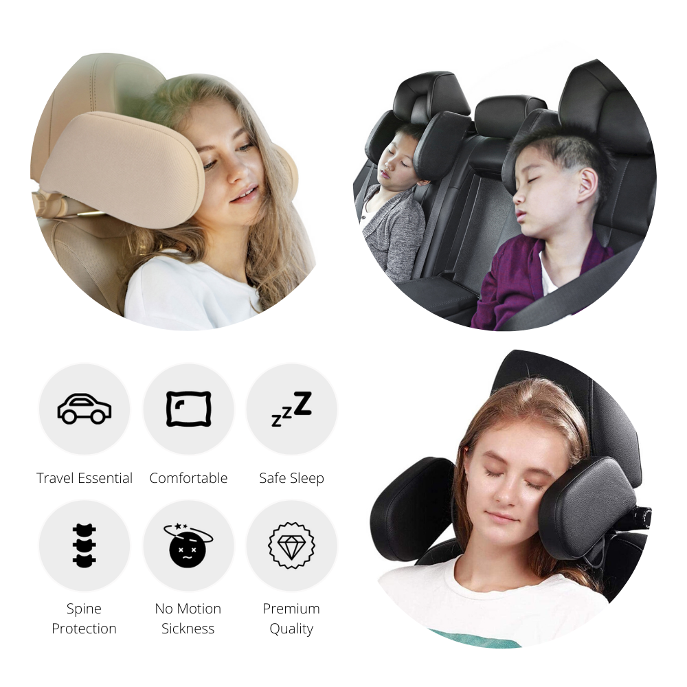 Comfy-Ride™ Car Seat Headrest