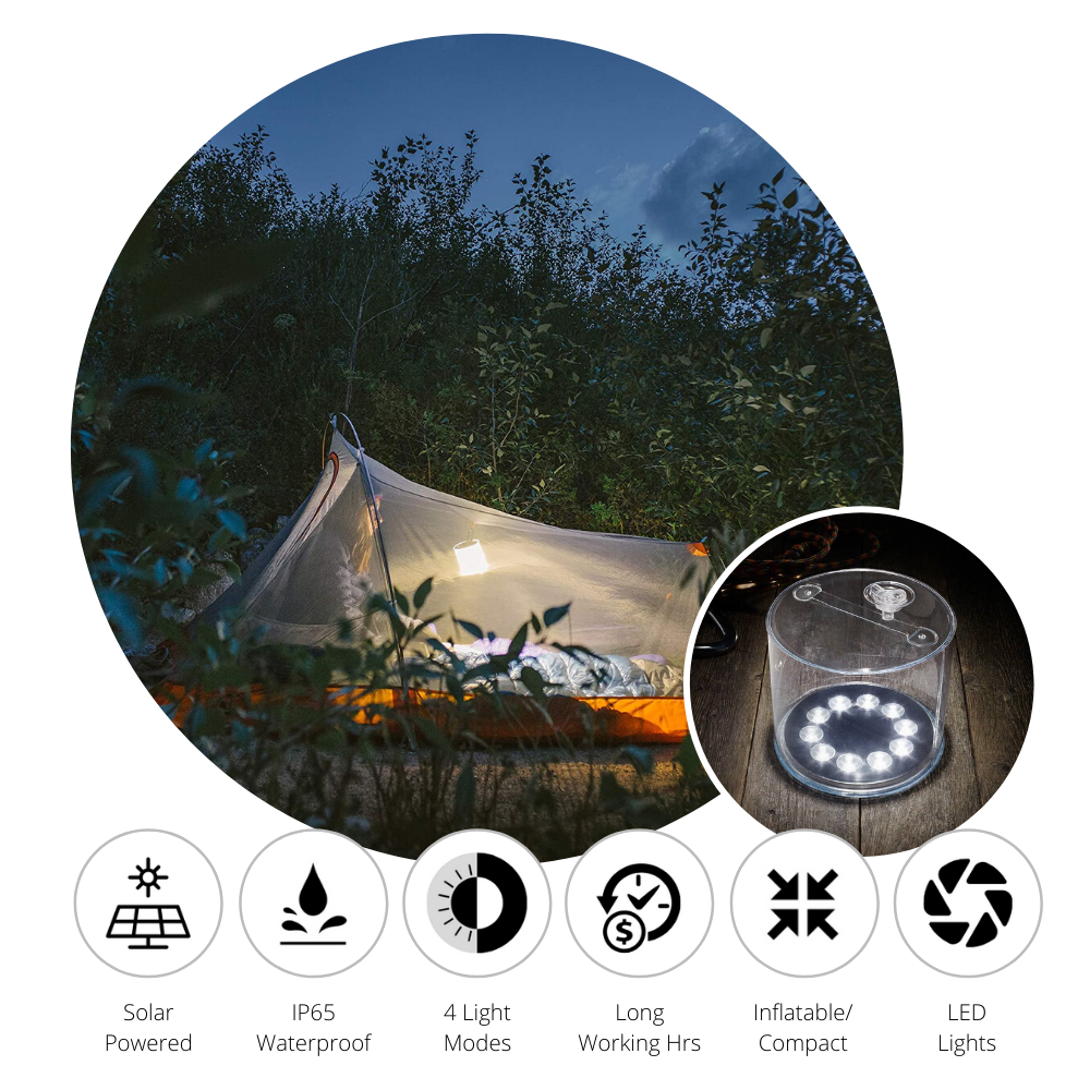 EZ-Bright™ Inflatable Outdoor Solar Lantern