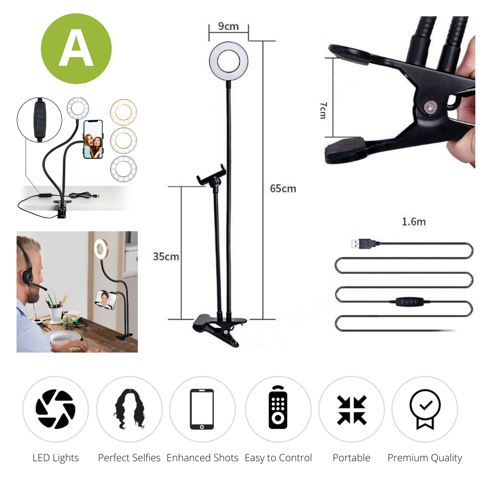 BeautyLight™ Upgraded Selfie Ring Light