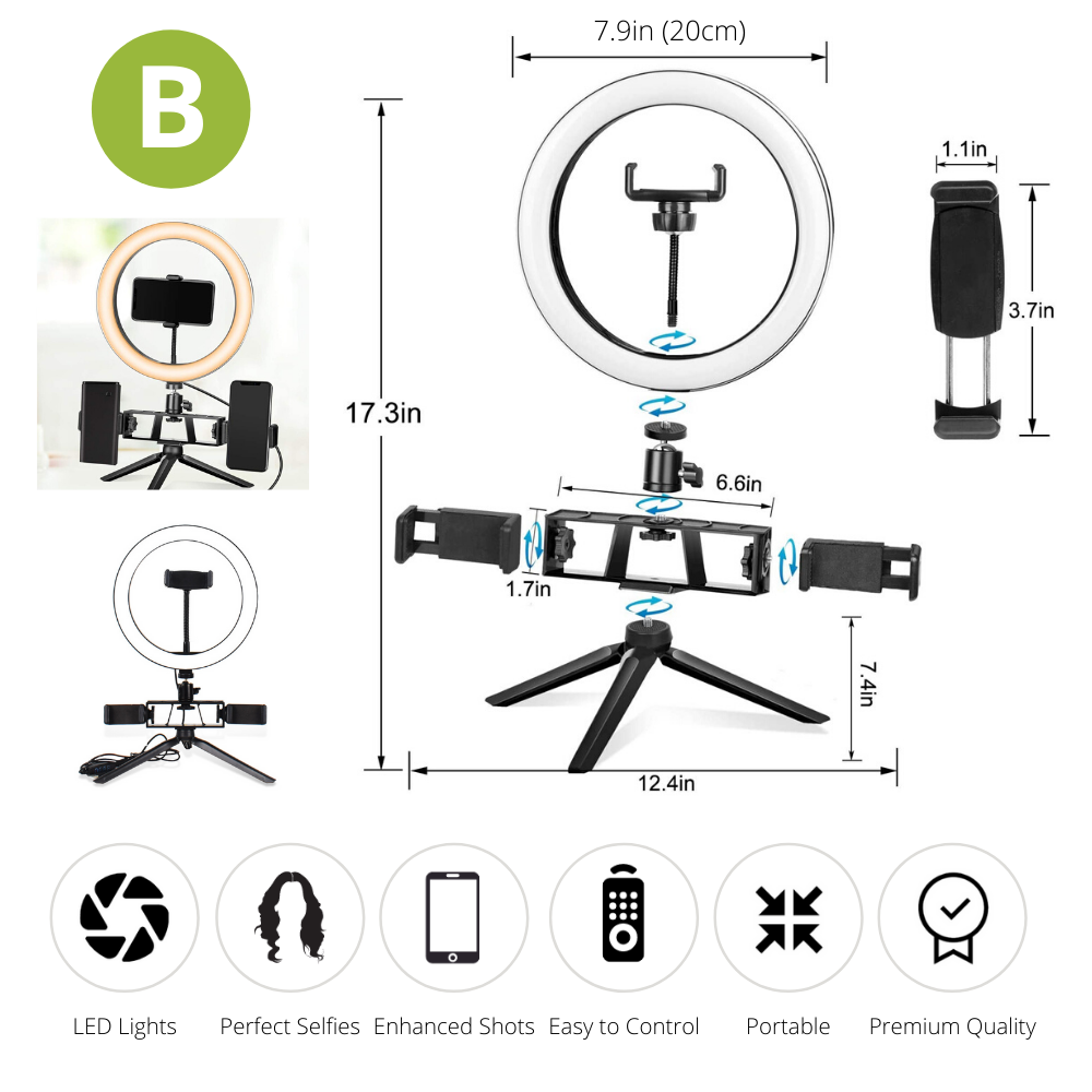 BeautyLight™ Upgraded Selfie Ring Light
