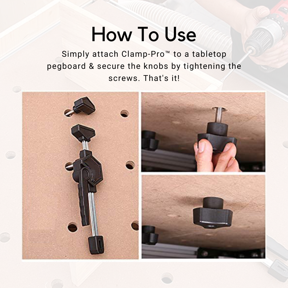 Clamp-Pro™ Woodworking Fast Clip Clamp
