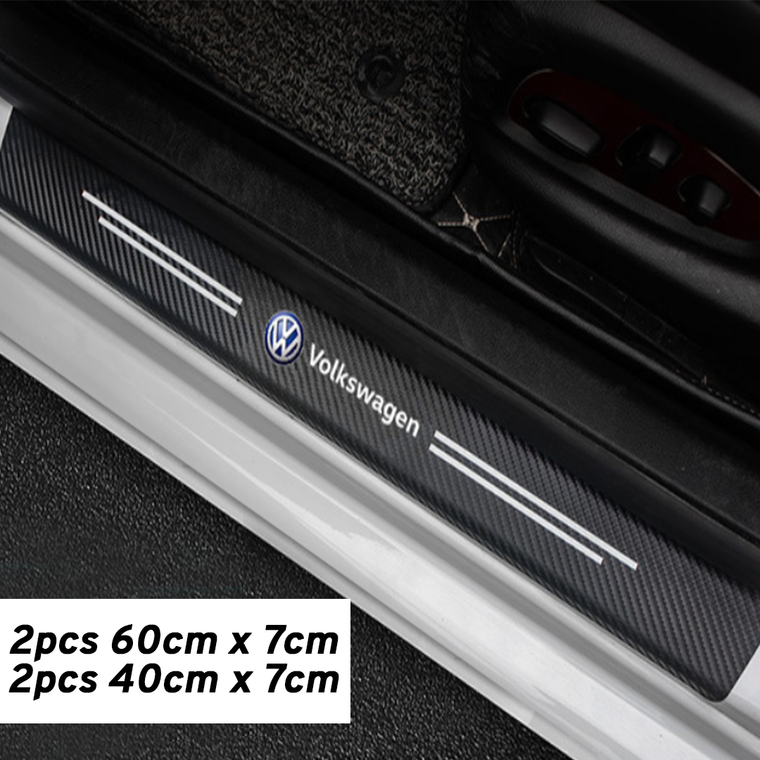 CarMax Carbon Fiber Door Sill Protector Sticker