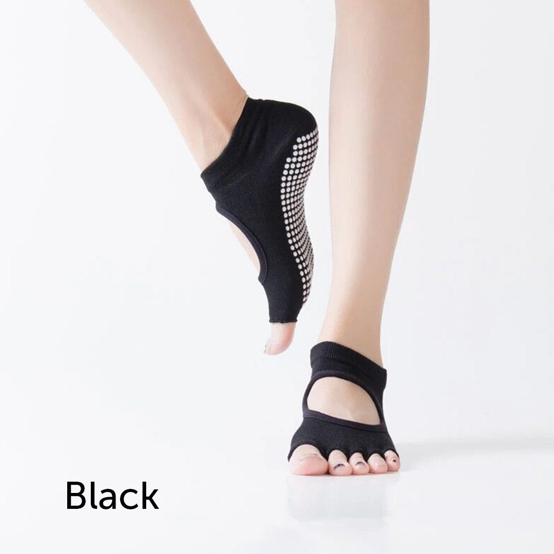 YogaYoga Non-Slip Toeless Yoga Slipper Socks
