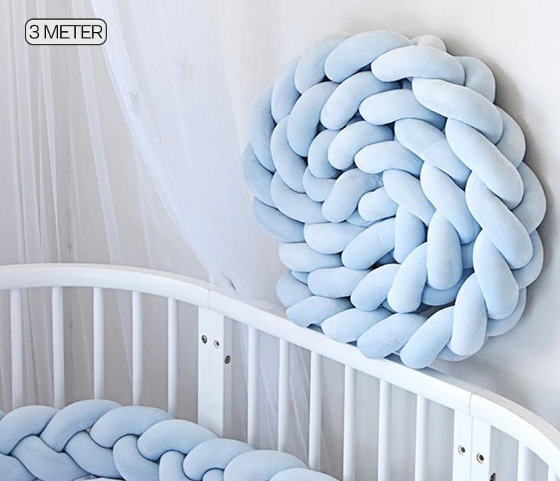 Braided Baby Crib Bumper