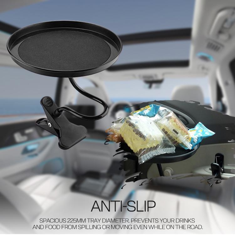 Car Food Tray with Clamp Bracket