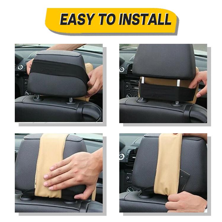 Car Seat Headrest and Neck Cushion