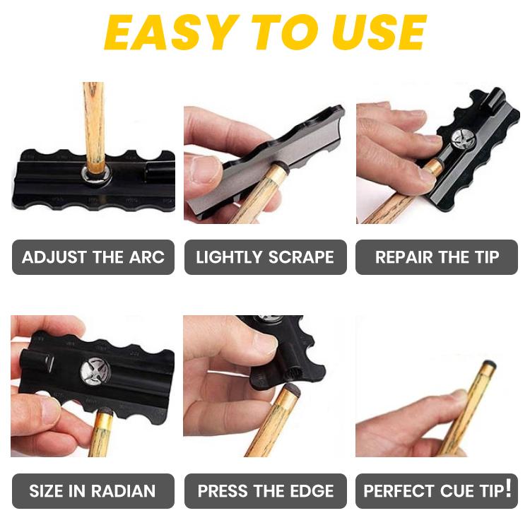 CueCare 5-in-1 Snooker Cue Trimmer Tool