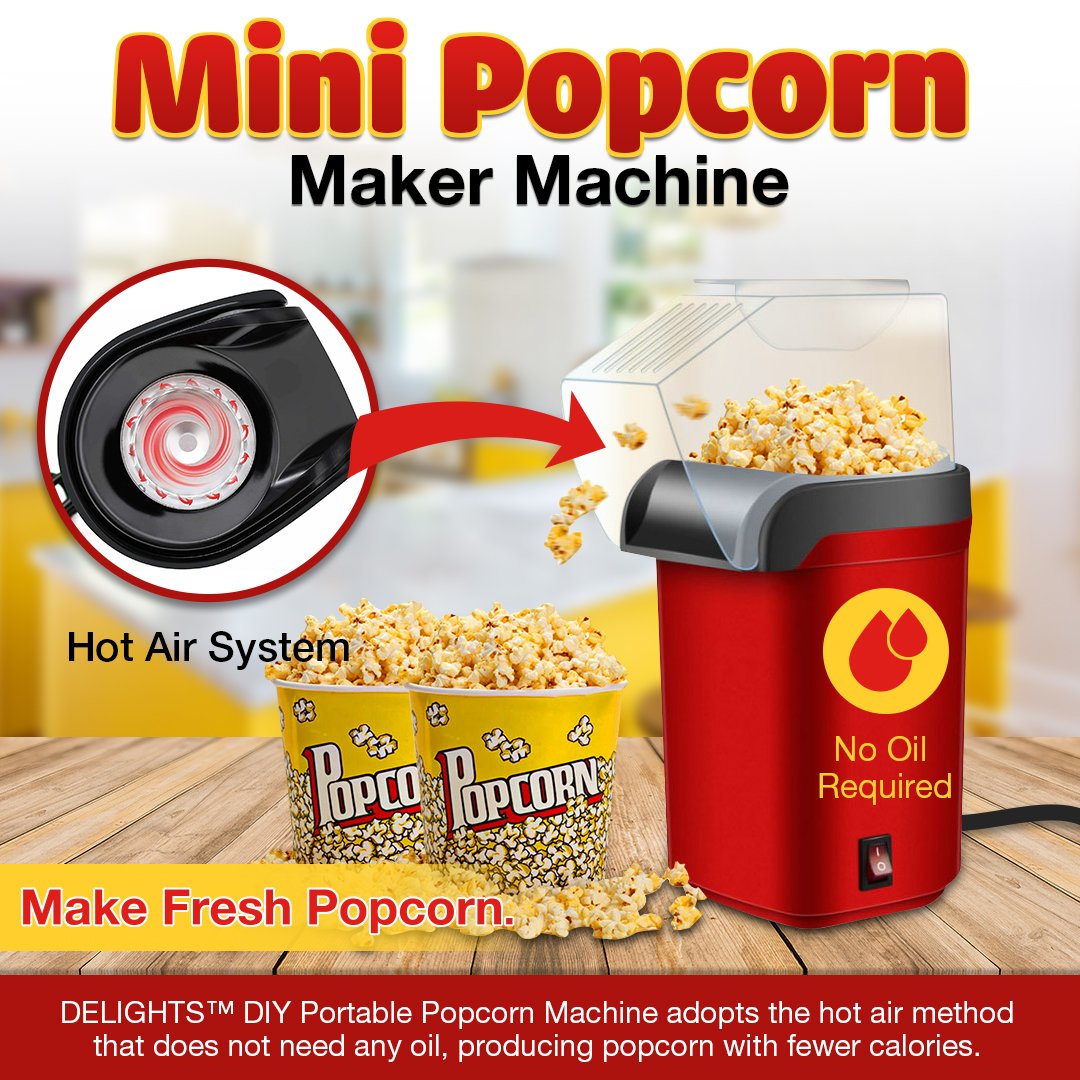 DELIGHTS™️ DIY Portable Popcorn Machine