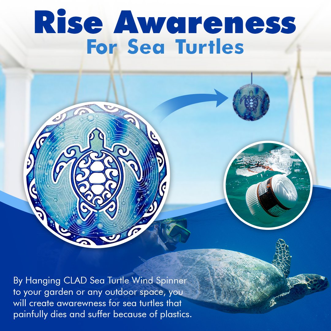 CLAD Sea Turtle Wind Spinner
