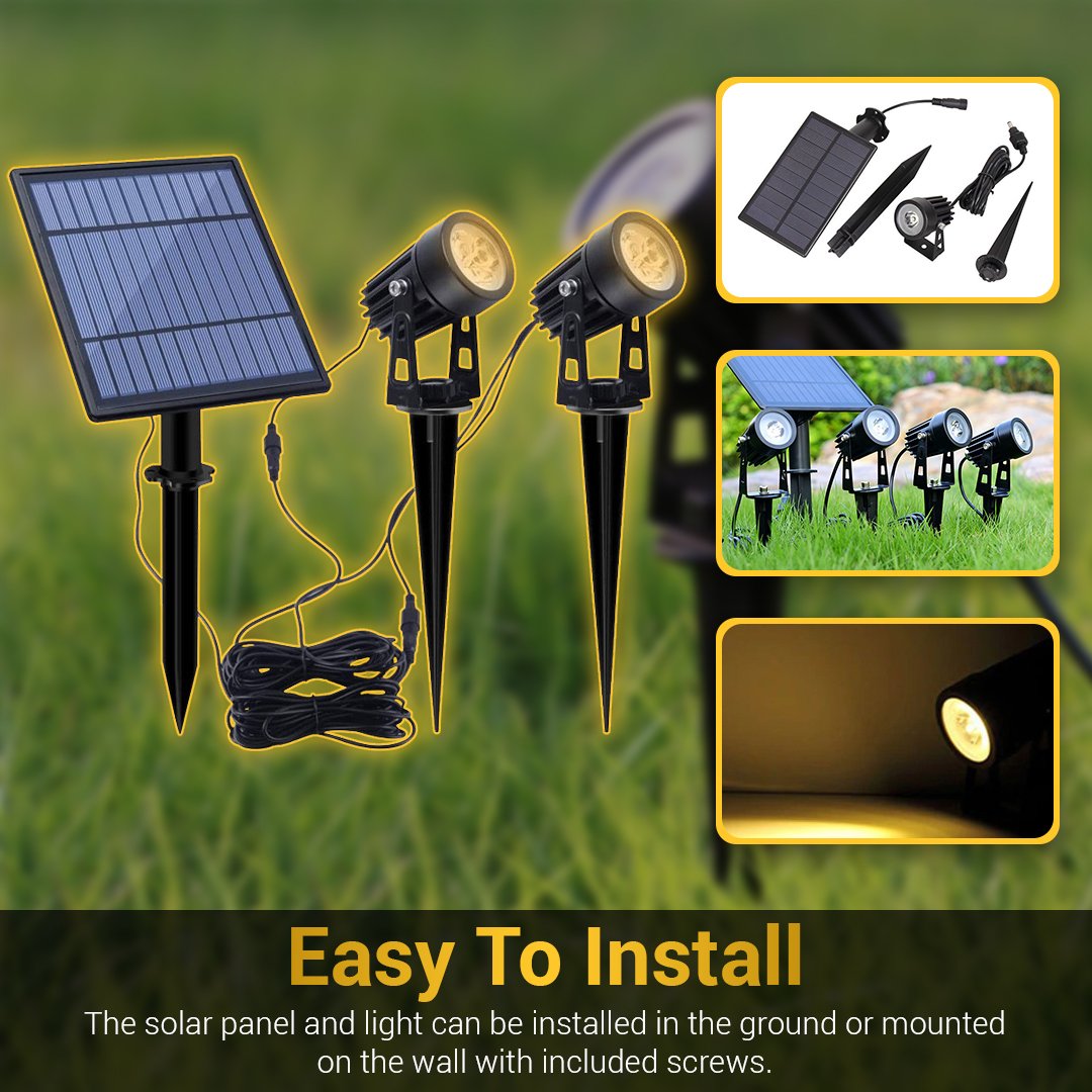 ShineStart Solar Powered Garden Spotlight